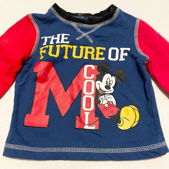 Disney Baby Mickey Mouse Long Sleeve Shirt  Size 3-6 Months - Picture 2 of 16